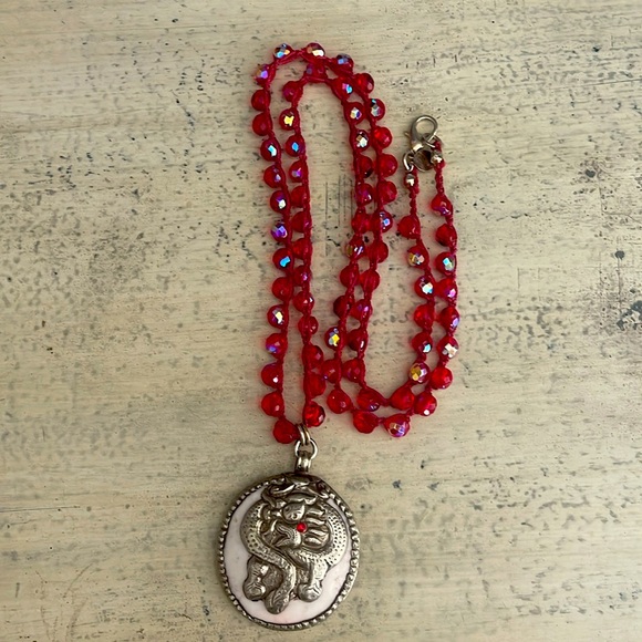 Handmade Dragon Pendant necklace - Picture 1 of 3